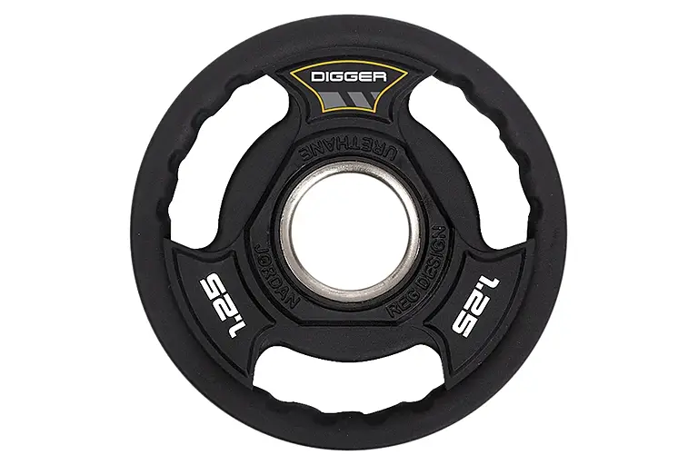 Диск олимпийский полиуретановый 3-х хватовый 1,25кг Hasttings Digger 