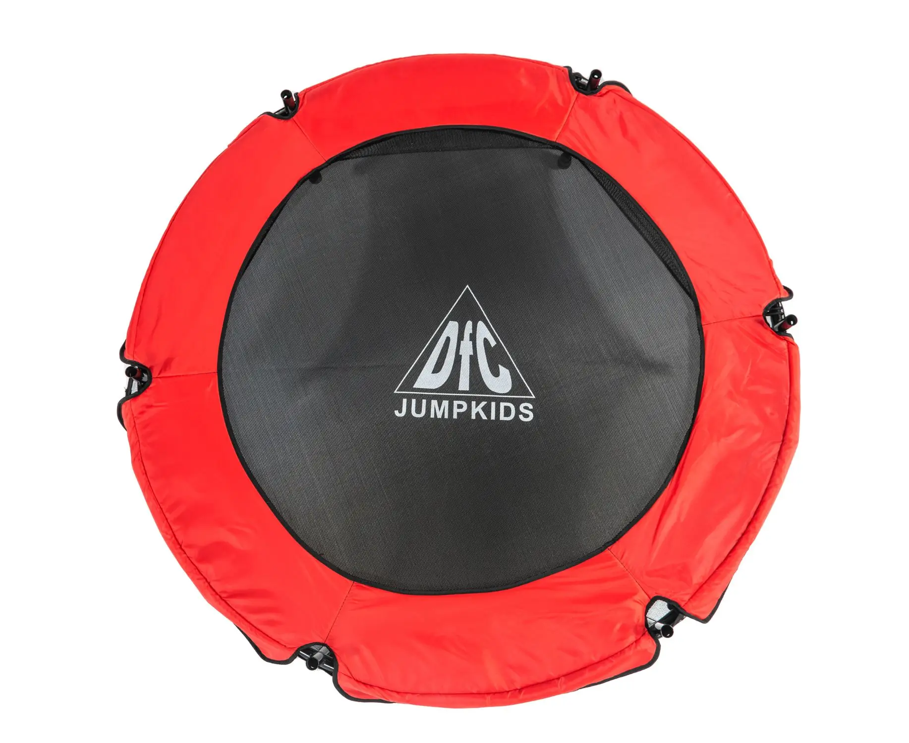 Батут DFC JUMP KIDS 55'' красный с желто-синими стойками