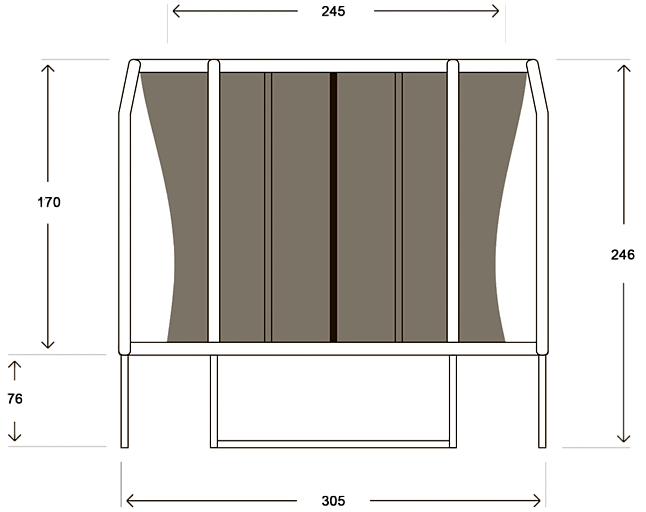 Батут Hasttings Sky Double (3,96 м)
