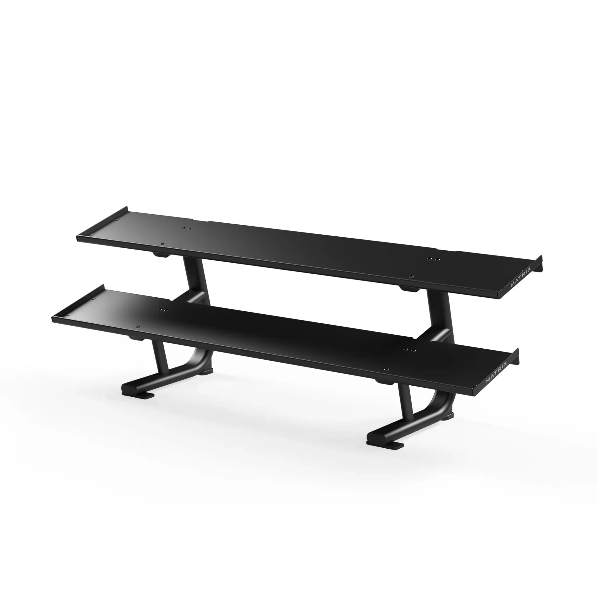 Двухъярусная стойка для гантелей с плоскими полками Matrix Magnum 